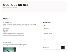 Tablet Screenshot of gourous-du-net.com